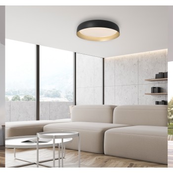 Plafoniera LED OSKO negru Zuma Line 14216-18, 11.5x57 cm, 40W
