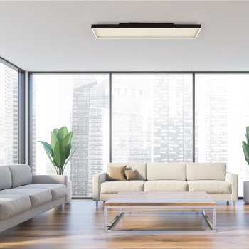Plafoniera LED Q-MAGONG negru Zuma Line 6317-18, 119.9x30.9 cm, 52W
