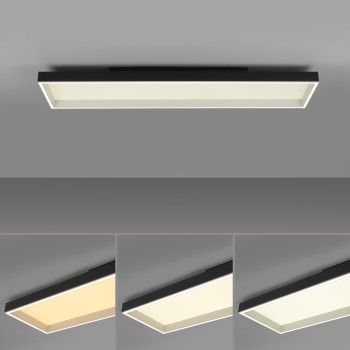 Plafoniera LED Q-MAGONG negru Zuma Line 6317-18, 119.9x30.9 cm, 52W