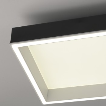 Plafoniera LED Q-MAGONG negru Zuma Line 6317-18, 119.9x30.9 cm, 52W