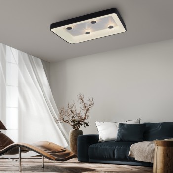 Plafoniera LED VERTIGO negru Zuma Line 14385-18, 10.5x60.5 cm, 51W