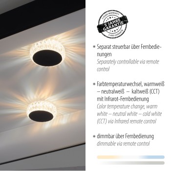 Plafoniera LED VERTIGO negru Zuma Line 14385-18, 10.5x60.5 cm, 51W