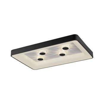Plafoniera LED VERTIGO negru Zuma Line 14385-18, 10.5x60.5 cm, 51W