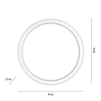 Plafoniera LED PURE-LINES aluminiu Zuma Line 6306-95, D70 cm, 42W