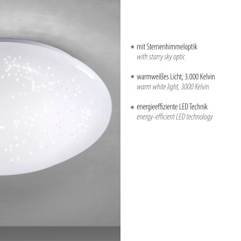 Plafoniera LED SKYLER alb Zuma Line 14231-16, D35 cm, 12W