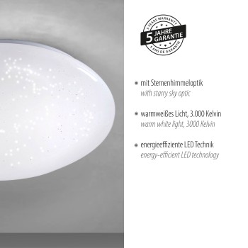 Plafoniera LED SKYLER alb Zuma Line 14231-16, D35 cm, 12W