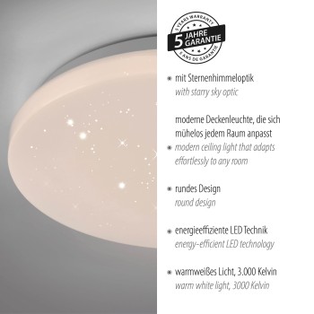 Plafoniera LED URANUS alb Zuma Line 14175-16, D22 cm, 10.5W