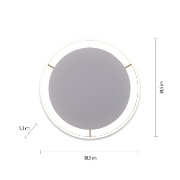 Plafoniera LED RITUS alama mata Zuma Line 15392-60, D58.5 cm, 31.5W