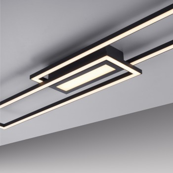 Plafoniera LED ASMIN negru Zuma Line 14696-18, 95x17.5 cm, 45W