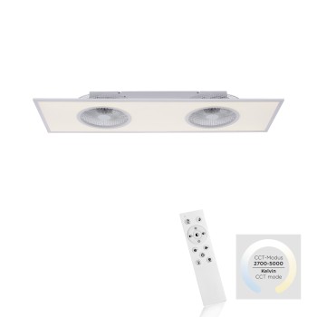 Plafoniera LED FLAT-AIR alb Zuma Line 14643-16, 12.5x40 cm, 28W
