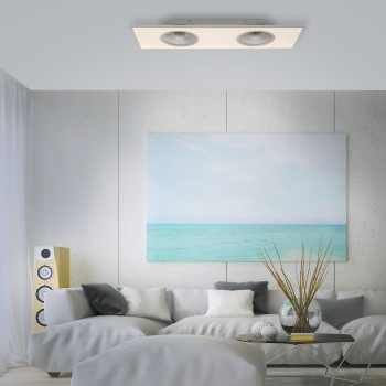 Plafoniera LED FLAT-AIR alb Zuma Line 14643-16, 12.5x40 cm, 28W