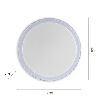 Plafoniera LED FRIDA transparent Zuma Line 14370-00, D30 cm, 12W