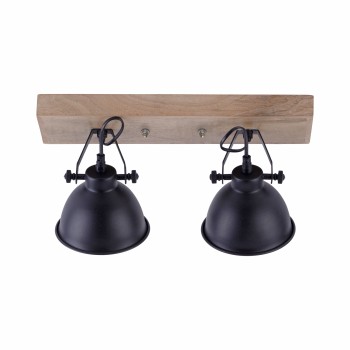 Plafoniera SAMIA negru Zuma Line 11982-18, 22x24 cm, 2xE14