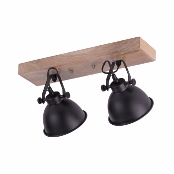 Plafoniera SAMIA negru Zuma Line 11982-18, 22x24 cm, 2xE14