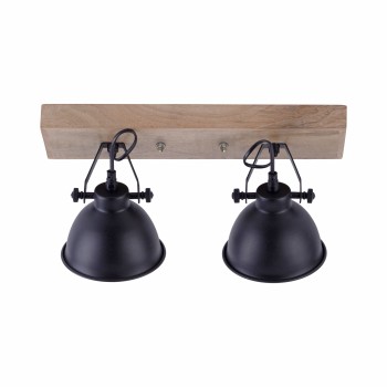 Plafoniera SAMIA negru Zuma Line 11982-18, 22x24 cm, 2xE14