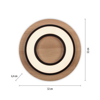 Plafoniera LED TOLA negru Zuma Line 14560-18, 6.5x32 cm, 18W