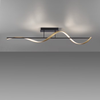 Plafoniera LED Q-SWING antracit Zuma Line 6385-13, 121x18 cm, 28W
