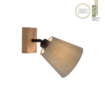 Plafoniera GREEN MICHEL lemn Zuma Line 11581-79, 25.5x24 cm, 1xE27