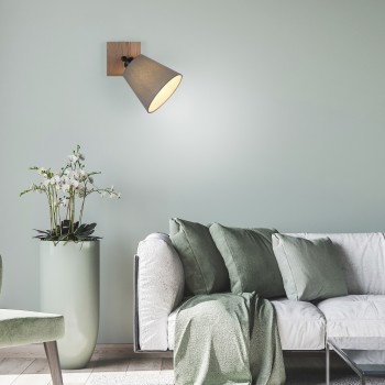 Plafoniera GREEN MICHEL lemn Zuma Line 11581-79, 25.5x24 cm, 1xE27
