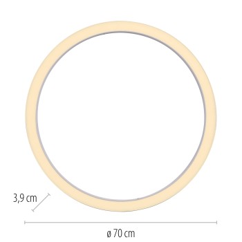 Plafoniera LED PURE LINES ROUND alb Zuma Line 6306-16, D70 cm, 42W