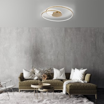 Plafoniera LED NASTRO auriu Zuma Line 6189-12, 70x65 cm, 30W
