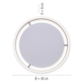Plafoniera LED Q-VITO alama mata Zuma Line 8414-60, D40 cm, 33W, RGB