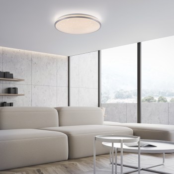 Plafoniera LED KYLE argintiu Zuma Line 14295-21, 9.5x49.3 cm, 36.5W