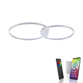 Plafoniera LED Q-KATE otel Zuma Line 6589-95, 96.4x60 cm, 42W