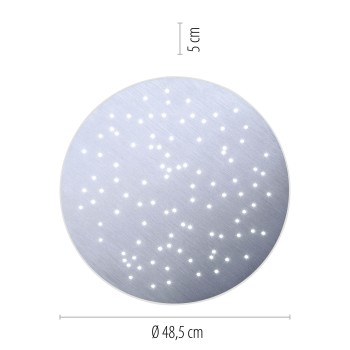 Plafoniera LED Q-NIGHTSKY aluminiu Zuma Line 8037-95, D48.5 cm, 29W