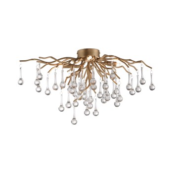 Plafoniera ICICLE alama antichizata Zuma Line 8090-11, 60x30 cm, 4xG9