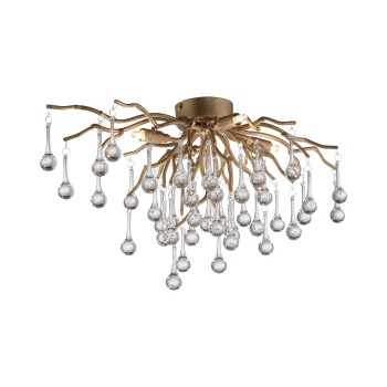 Plafoniera ICICLE alama antichizata Zuma Line 8090-11, 60x30 cm, 4xG9