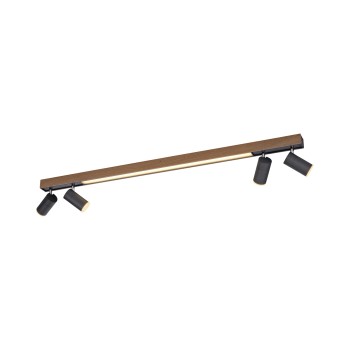 Plafoniera LED PURE-LINES lemn natur Zuma Line 6121-79, 120x19 cm, 25W
