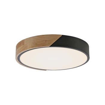 Plafoniera LED BILA negru Zuma Line 14288-18, D32 cm, 24W