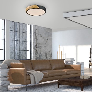 Plafoniera LED BILA negru Zuma Line 14288-18, D32 cm, 24W
