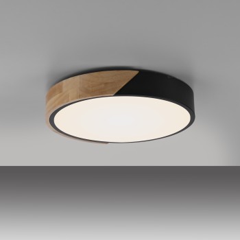 Plafoniera LED BILA negru Zuma Line 14288-18, D32 cm, 24W
