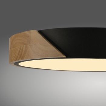Plafoniera LED BILA negru Zuma Line 14288-18, D32 cm, 24W