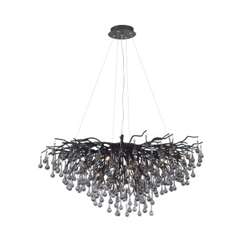 Plafoniera ICICLE negru Zuma Line 2192-18, 100x50 cm, 10xG9