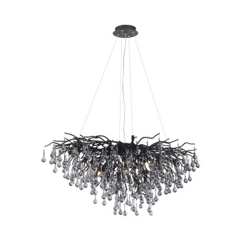 Plafoniera ICICLE negru Zuma Line 2192-18, 100x50 cm, 10xG9