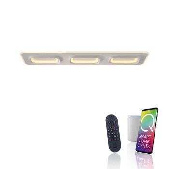 Plafoniera LED Q-KALINA alb Zuma Line 6505-16, 115x30 cm, 61W