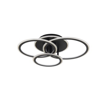 Plafoniera LED LUNAR negru Zuma Line MS238130-BK, 61.1x48.3 cm, 55W
