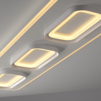 Plafoniera LED Q-KALINA alb Zuma Line 6505-16, 115x30 cm, 61W