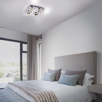 Plafoniera LED TIM crom Zuma Line 14522-17, D40 cm, 25W
