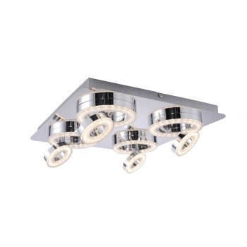 Plafoniera LED TIM crom Zuma Line 14522-17, D40 cm, 25W