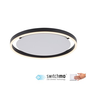 Plafoniera LED RITUS antracit Zuma Line 15391-13, D39.3 cm, 20W