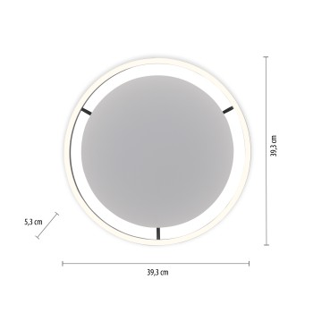 Plafoniera LED RITUS antracit Zuma Line 15391-13, D39.3 cm, 20W