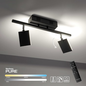 Plafoniera LED PURE-MIRA negru Zuma Line 6354-18, 52.5x24 cm, 15W