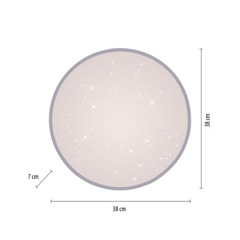 Plafoniera LED KYLE argintiu Zuma Line 14294-21, 7x38 cm, 23.5W