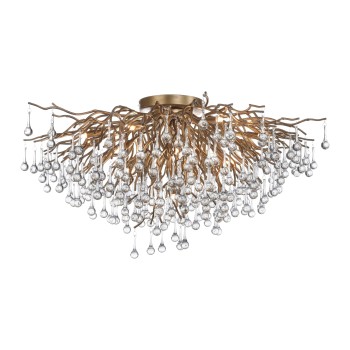 Plafoniera ICICLE alama antichizata Zuma Line 8092-11, D100 cm, 14xG9