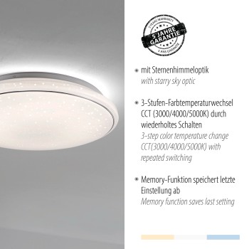 Plafoniera LED JUPITER alb Zuma Line 14364-16, D44 cm, 32W
