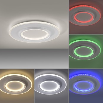 Plafoniera LED Q-KALINA alb Zuma Line 6503-16, D50 cm, 41W
